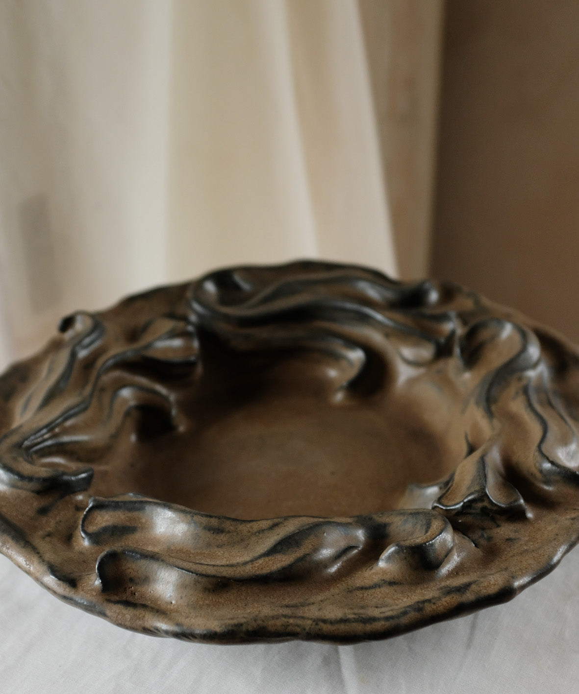 The Floral Collection - Large Bowl - Brown