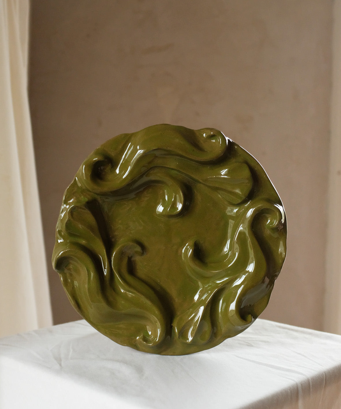 The Floral Collection - Plate - Moss
