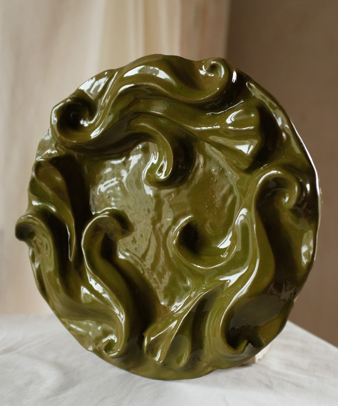 The Floral Collection - Plate - Moss