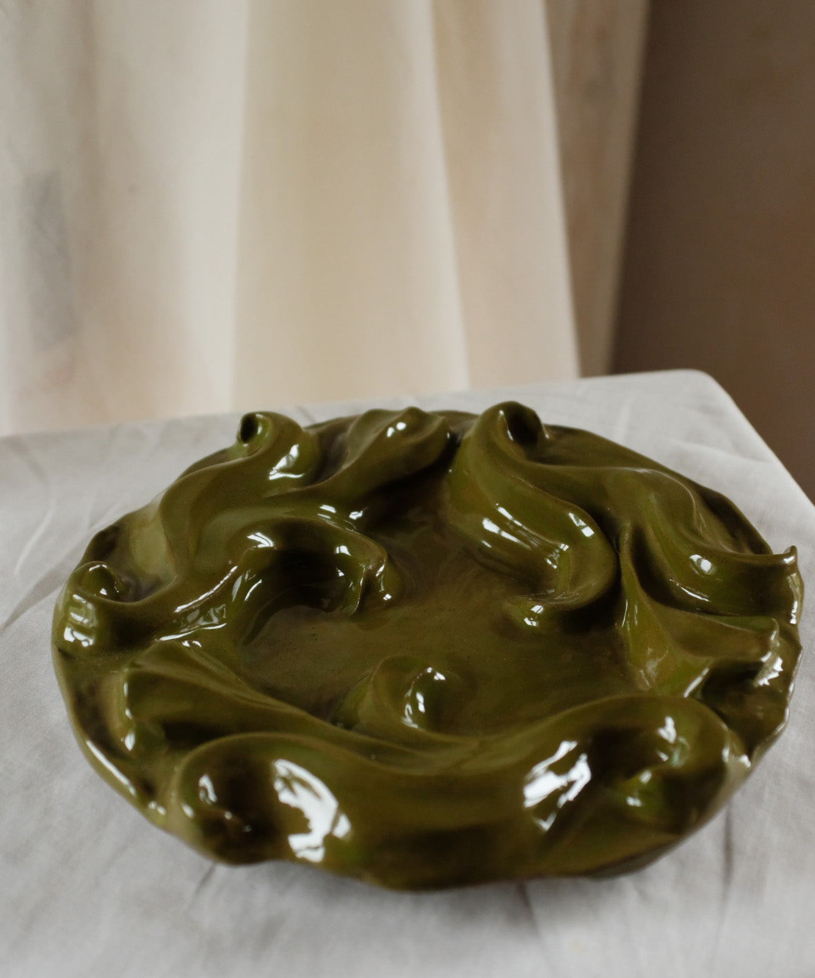 The Floral Collection - Plate - Moss