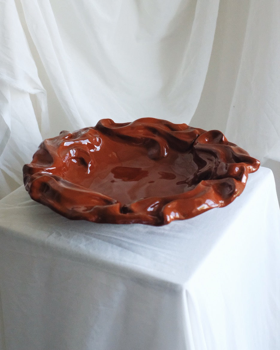 The Floral Collection - Massive Tray - Brown