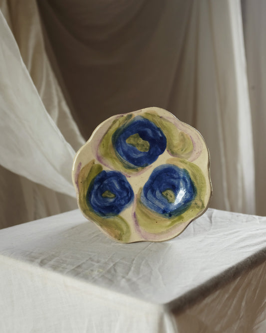 Second Sorted Ceramics - Floral Dish Bowl - Handpainted