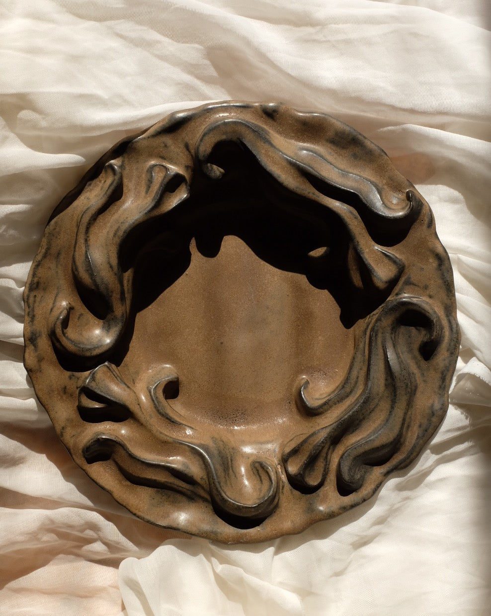 The Floral Collection - Large Bowl - Brown