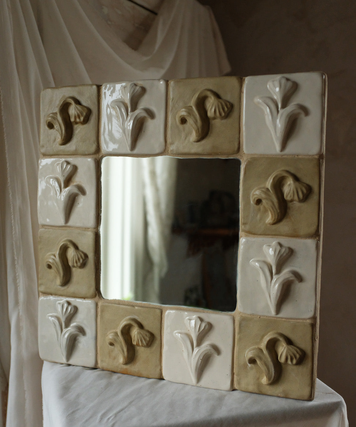 The Floral Collection - Mirror - Checkered