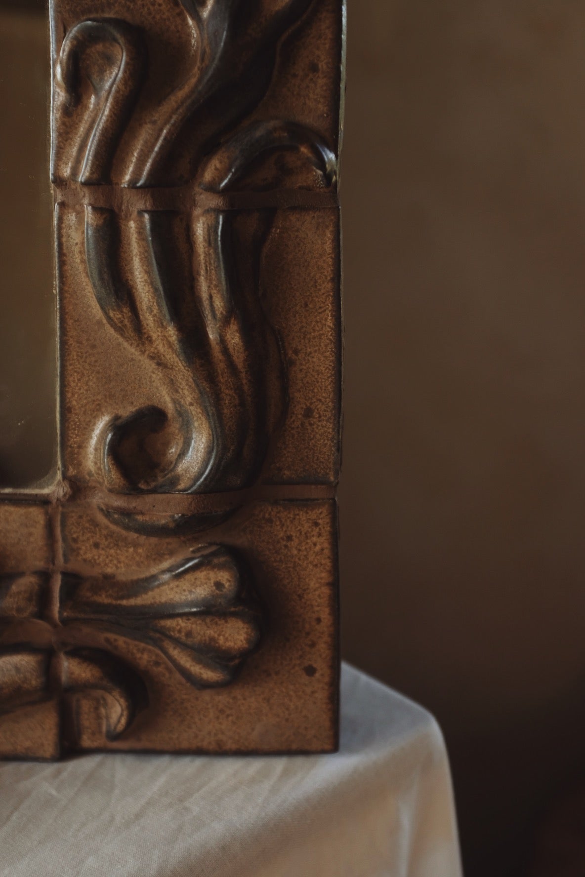The Floral Collection - Mirror - Matte Brown