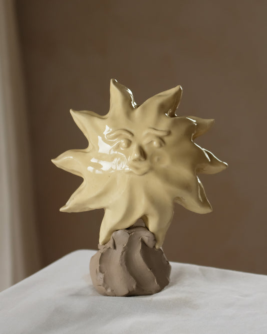 The Sun Collection - Petite Sun - Wall Sculpture - Beige