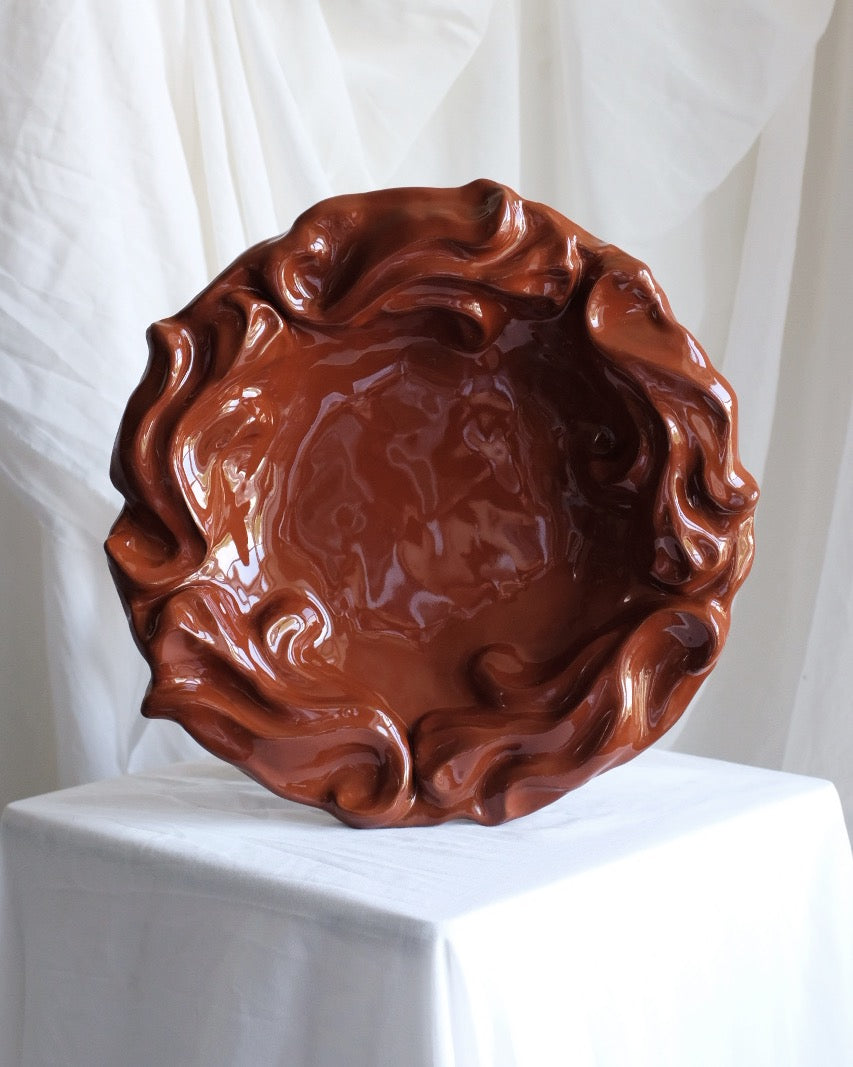 The Floral Collection - Massive Tray - Brown