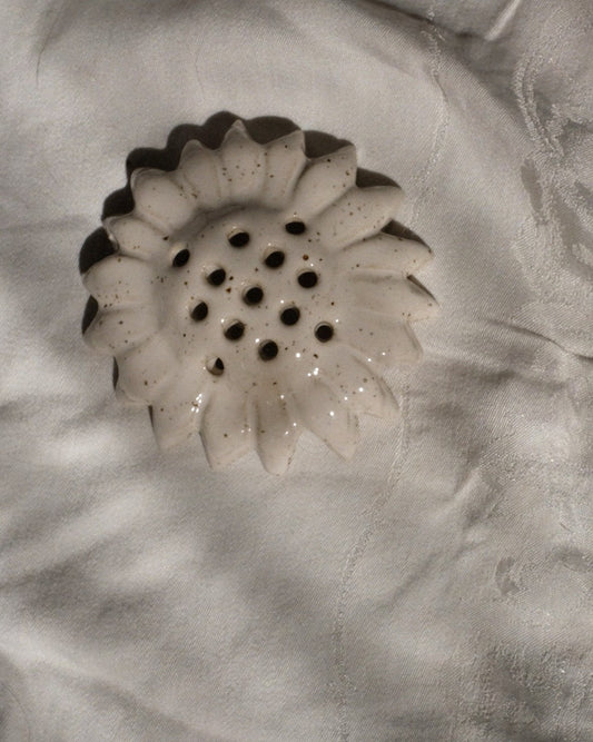 Ceramic Flower Frog – Sunflower