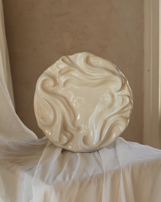 The Floral Collection - Plate - Antique White