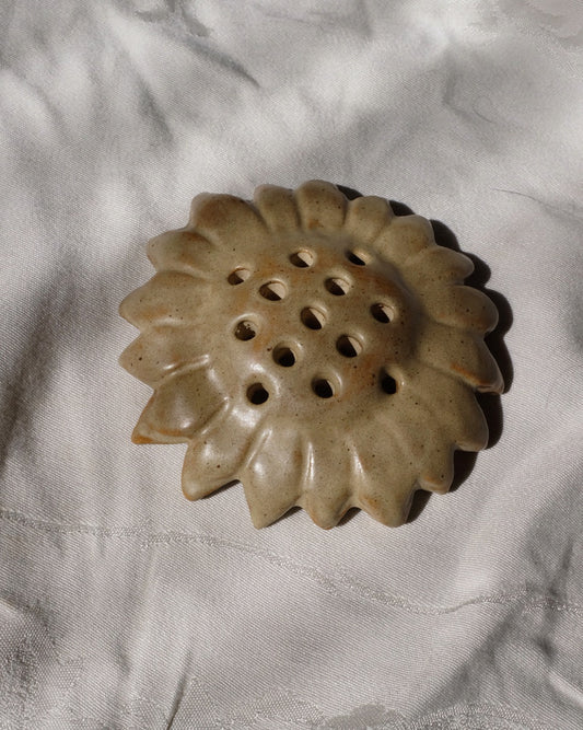 Ceramic Flower Frog – Sunflower