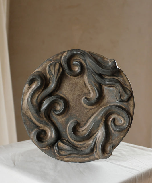 The Floral Collection - Plate -Matte Brown - 2