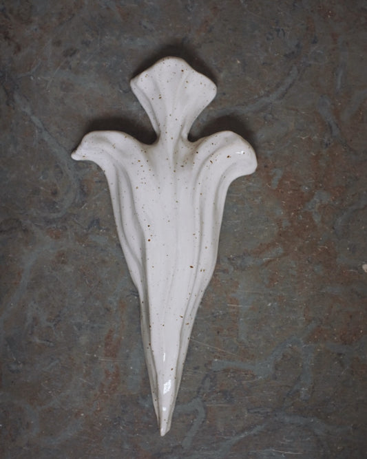 The Floral Collection - Wall Piece -  Freckled White