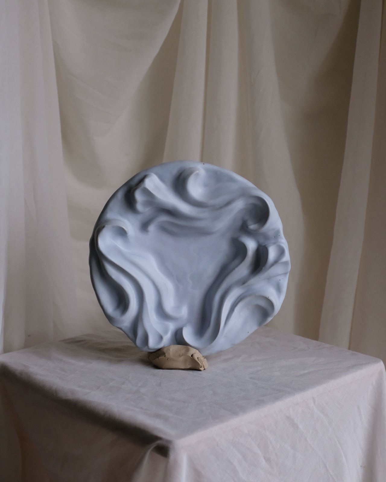 The Floral Collection - Plate - Powder Blue