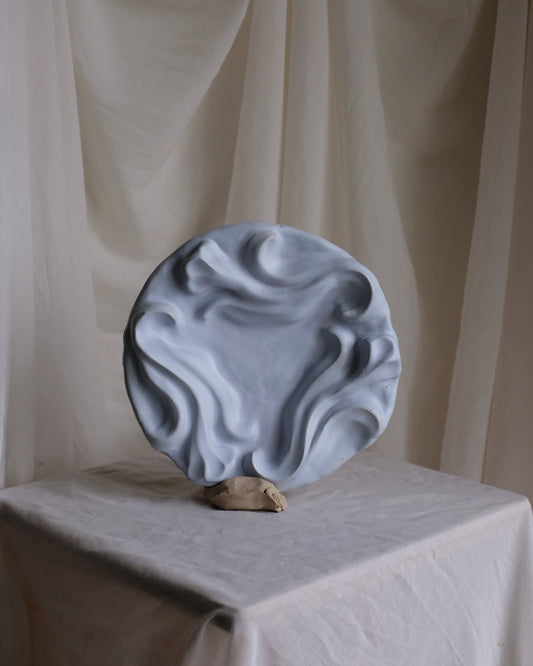 The Floral Collection - Plate - Powder Blue