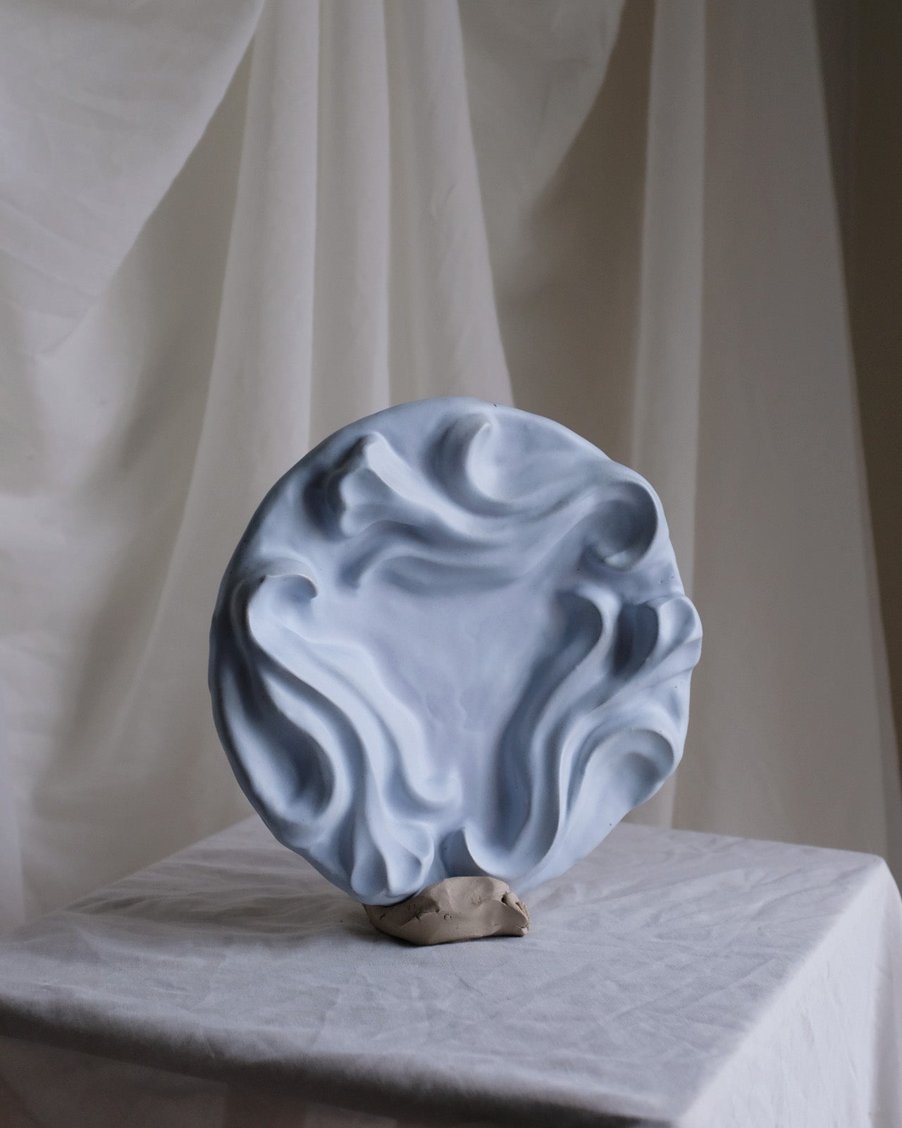 The Floral Collection - Plate - Powder Blue