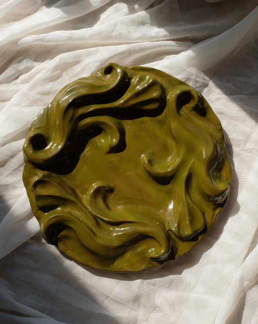The Floral Collection - Plate - Moss