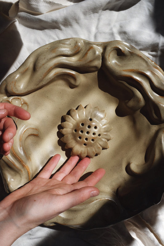The Floral Collection - Massive Tray - Sand