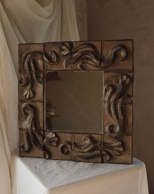 The Floral Collection - Mirror - Matte Brown