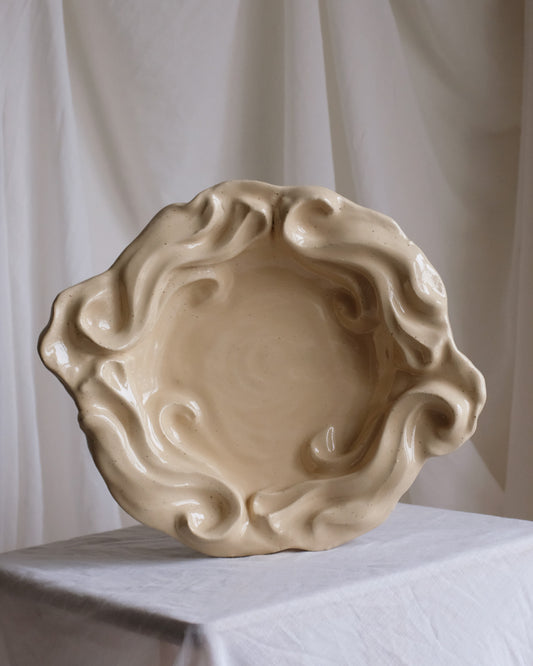 The Floral Collection - Massive Tray - Cream