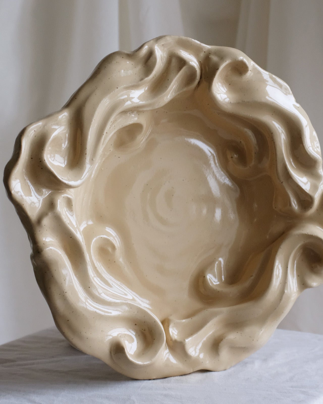 The Floral Collection - Massive Tray - Cream