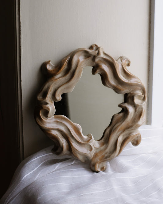 The Floral Collection - Floral Mirror - Sand