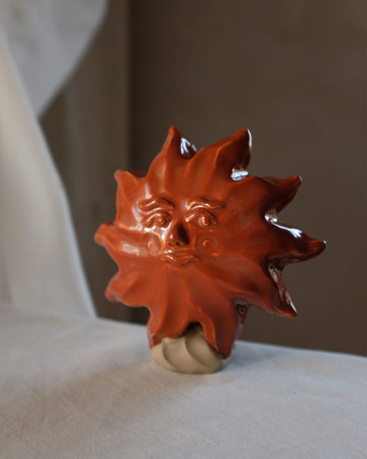 The Sun Collection - Petite Sun - Wall Sculpture - Brown/Red