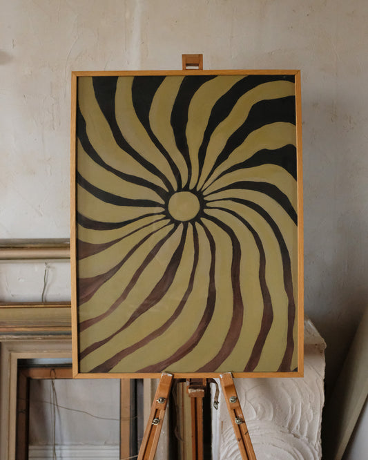 The Sun Poster - Fading Brown & Yellow - 50X70 cm