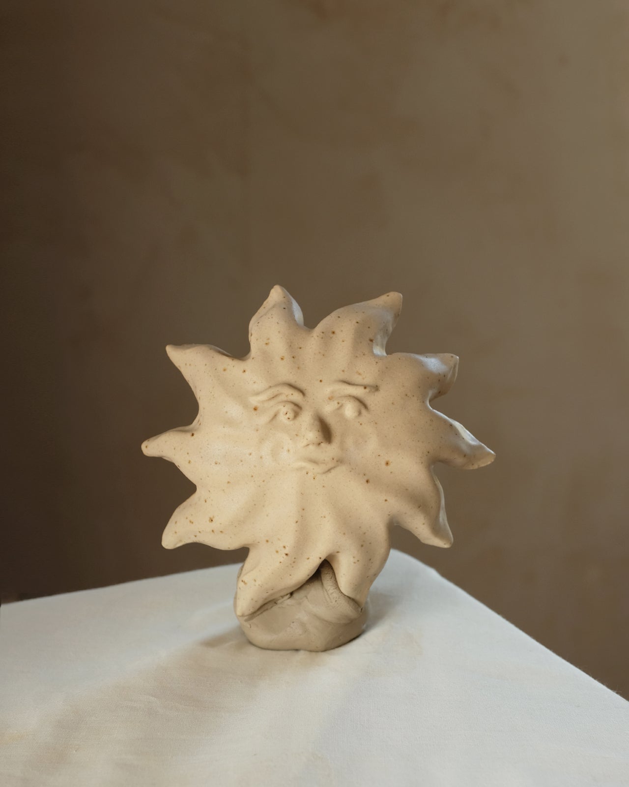 Petite Sun - Wall Sculpture - Matte Beige - no.01