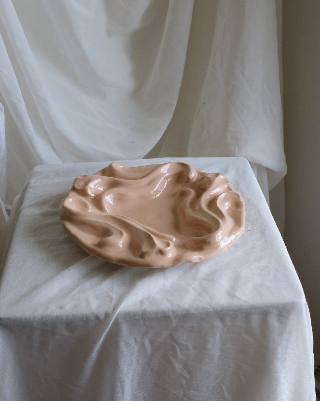 The Floral Collection - Plate - Bleach Pink