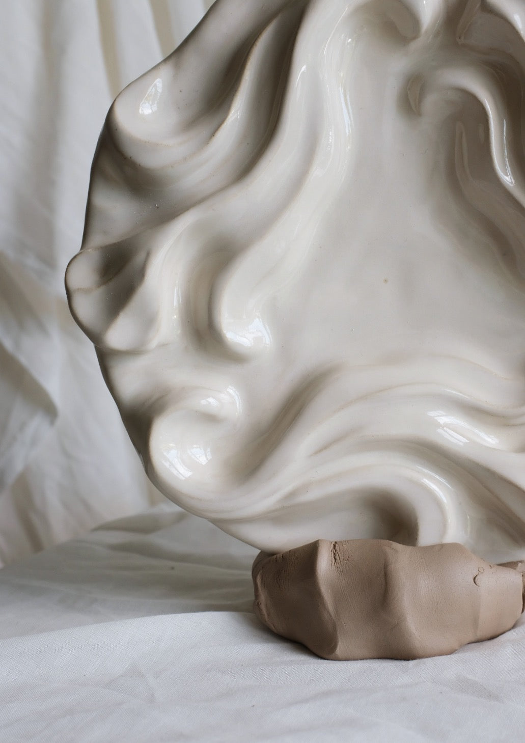The Floral Collection - Floral Plate - Cream