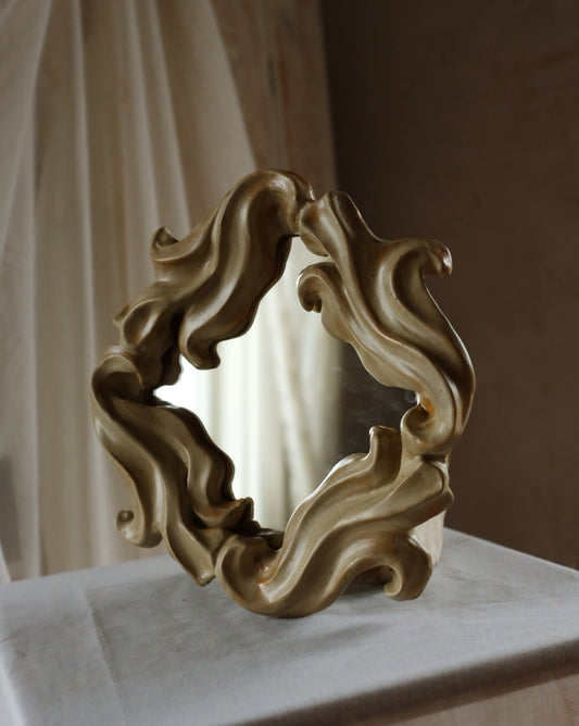 The Floral Collection - Floral Mirror - Sand