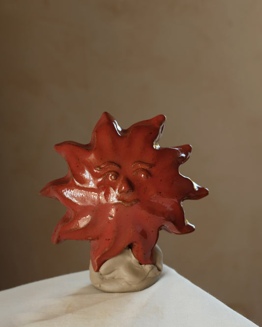 Petite Sun - Wall Sculpture - Red - no.03