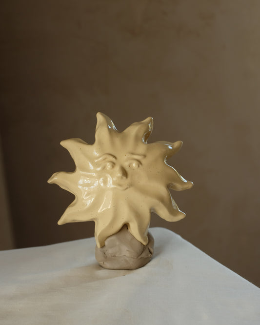 Petite Sun - Wall Sculpture - Yellow - no.08