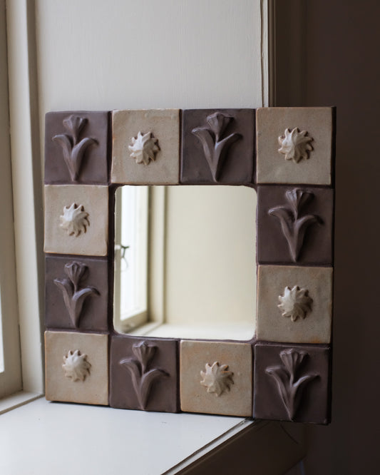 The Floral Collection - Tiled Mirror - Checkered